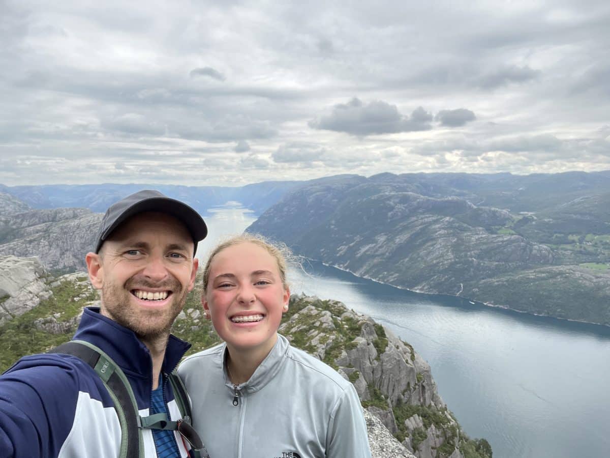 me and vanessa, at Preikestolen