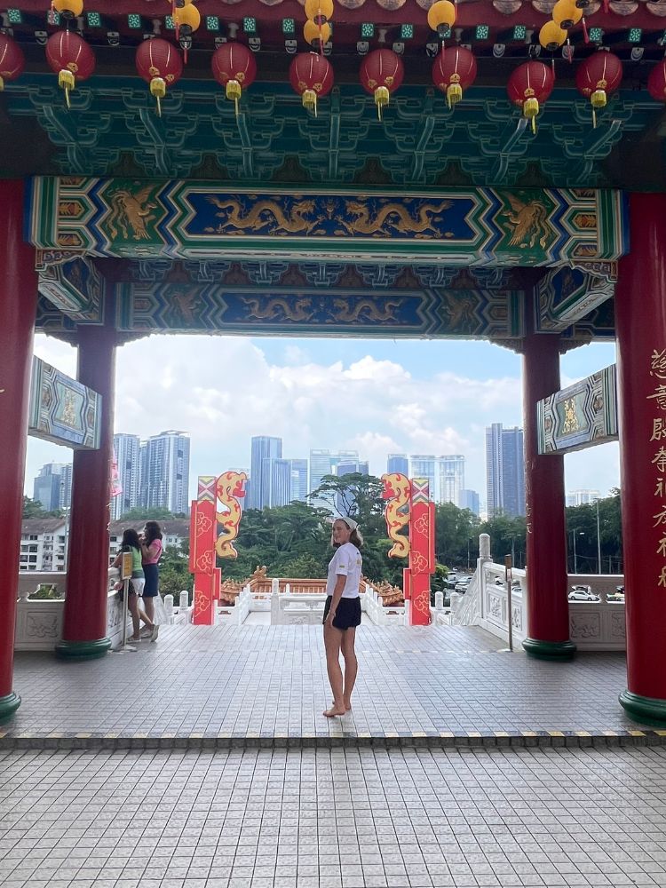 city panoramic view on the temples square