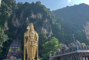 Batu Caves Kuala Lumpur Main Picture, Statue Towering over the sight