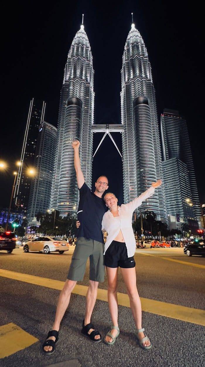 Petronas Twin Towers Malaysia Night Picrture Traveblog Fatherdaughter Duo