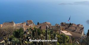 Main picture of the village Eze overlooking the French Riviera,