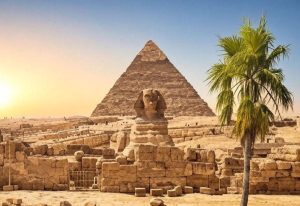 giza PYRAMIDS WITH THE SPHINX