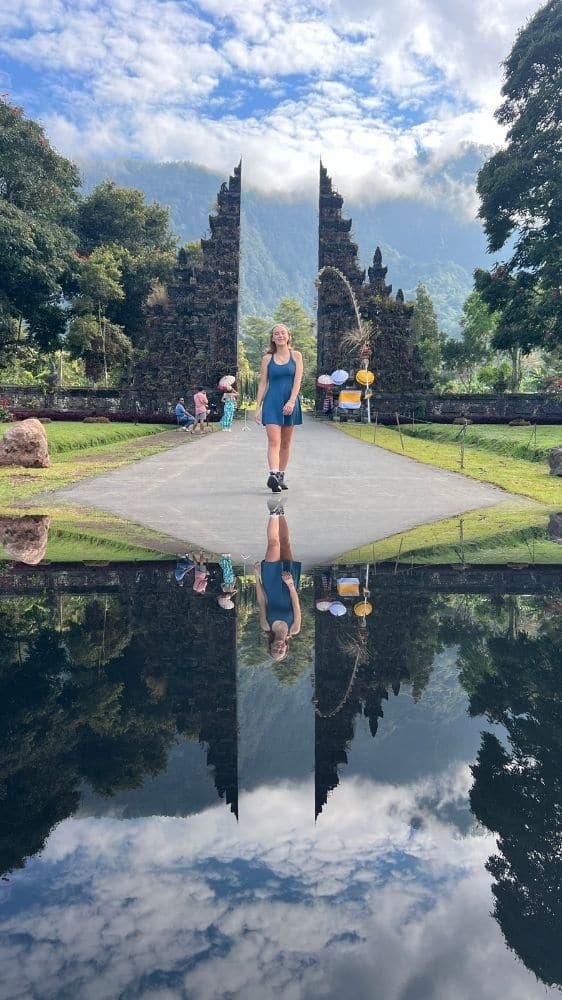 Bali Handara Gate, Professional Photoshot with mirror shot